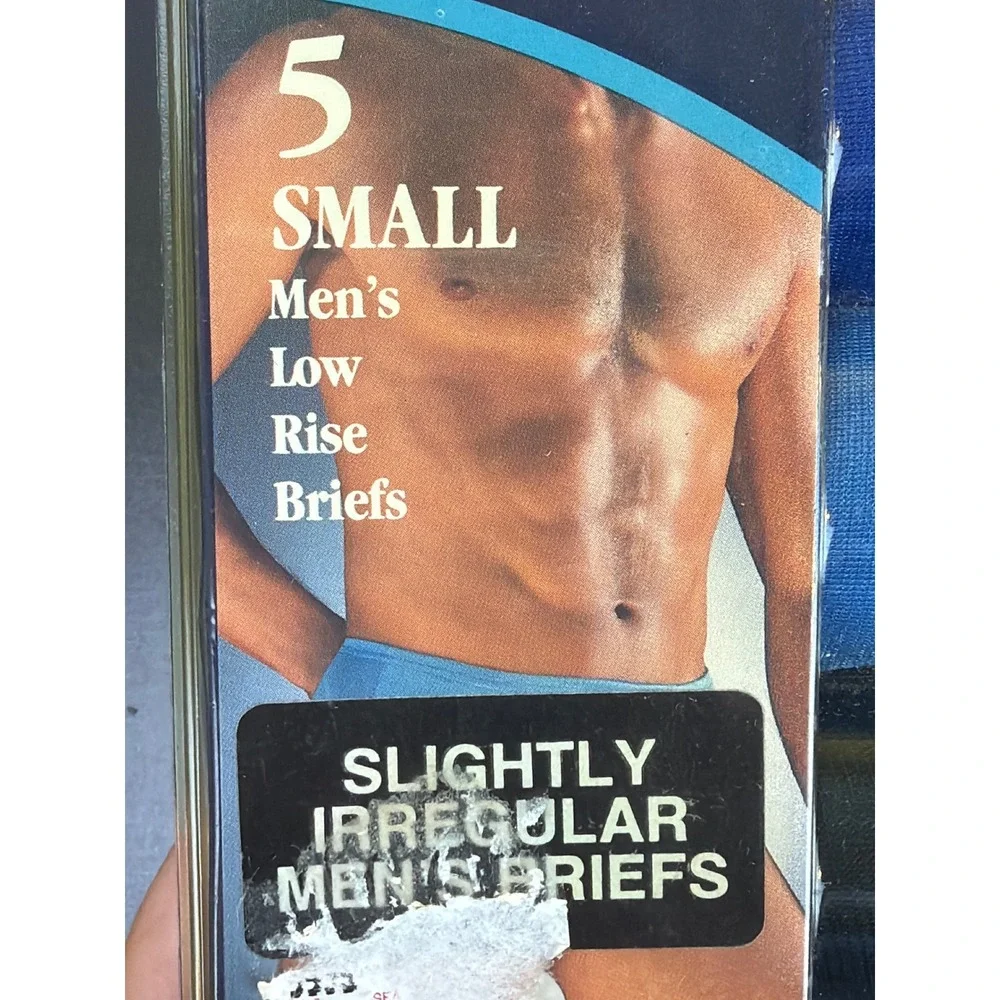 Vtg Arrow Kent Mens Low Rise Briefs Pack of 5 Size Small Slightly Irregular